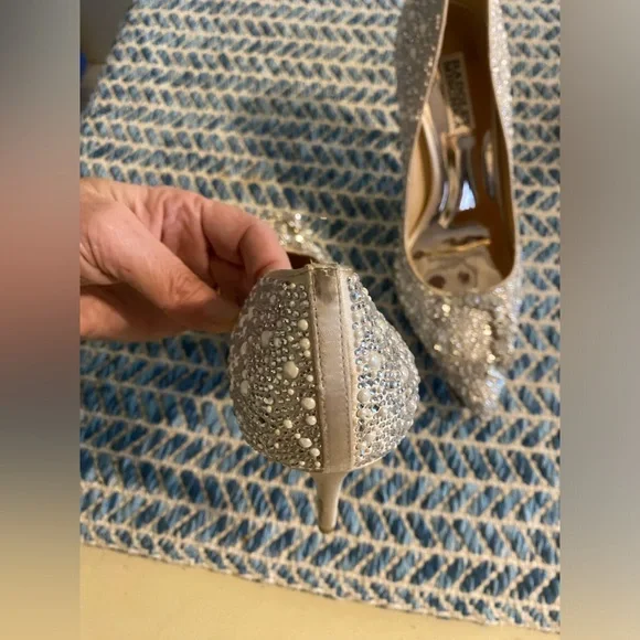 BADGLEY MISCHKA CHER II Crystal Wedding Shoes - Picture 8 of 14